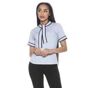 Alexia Admor Jessica Tie Neck Knit Top Viscose M